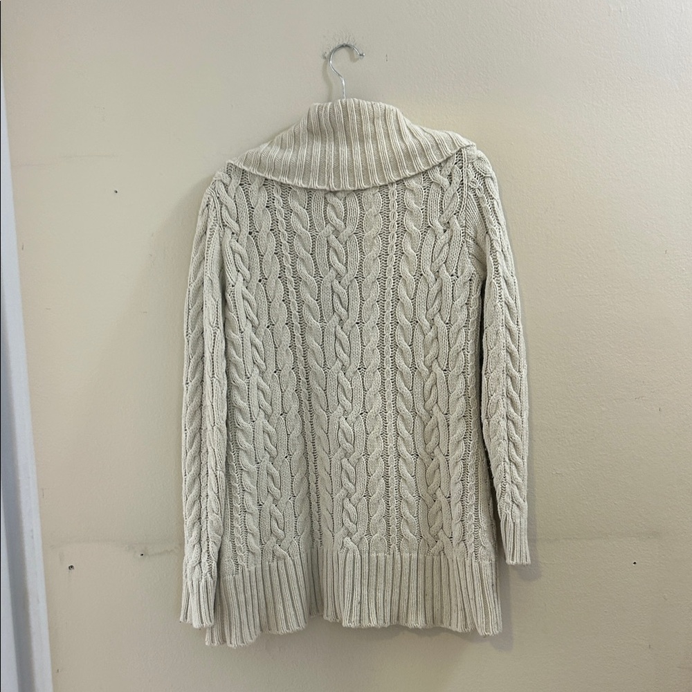 Lauren Ralph Lauren Cream Cable Knit Cardigan - Picture 6 of 8